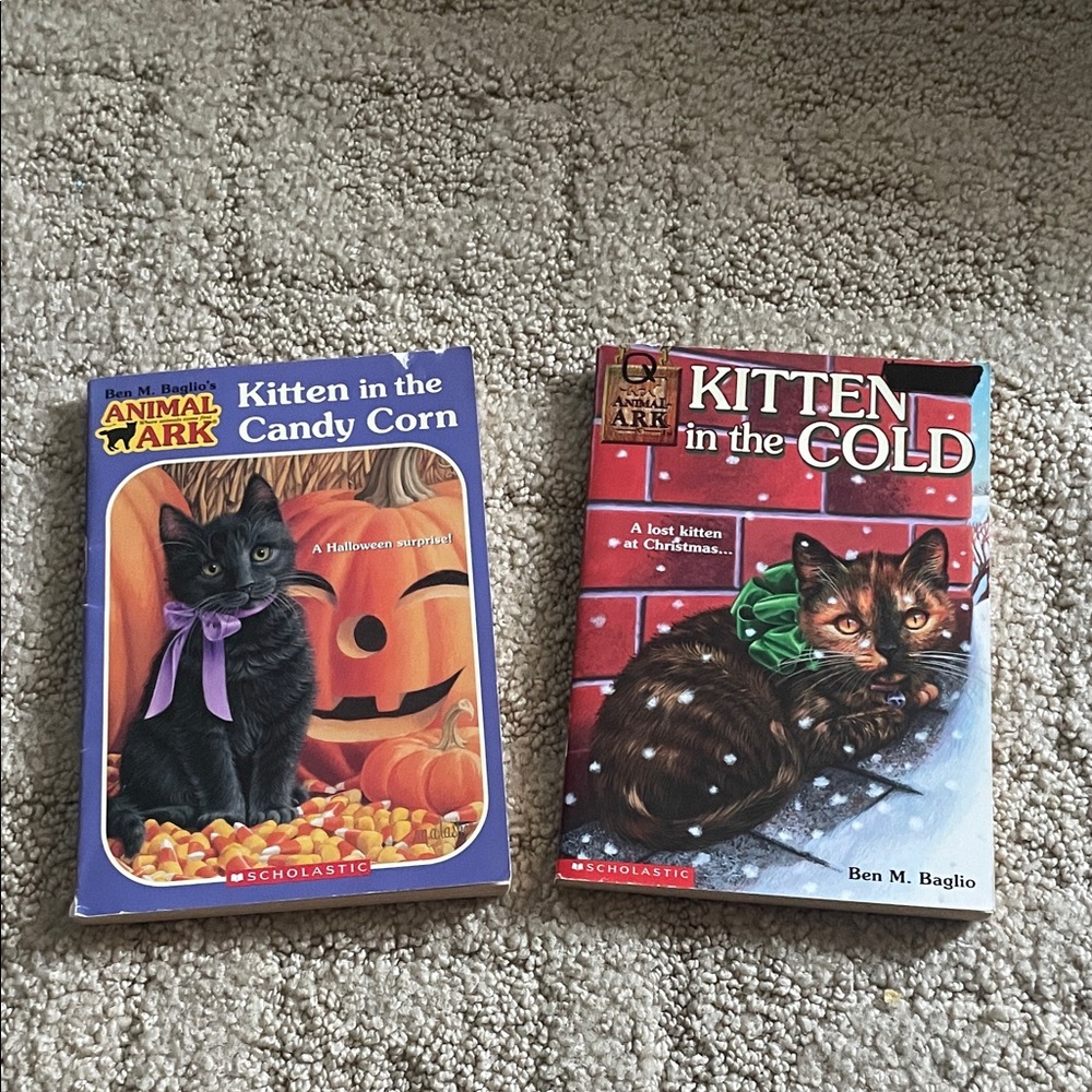 Scholastic Animal Ark Books - Kitten in Candy Corn & Kitten in the Cold